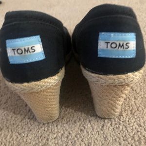 TOM’s black Wedge Sandals